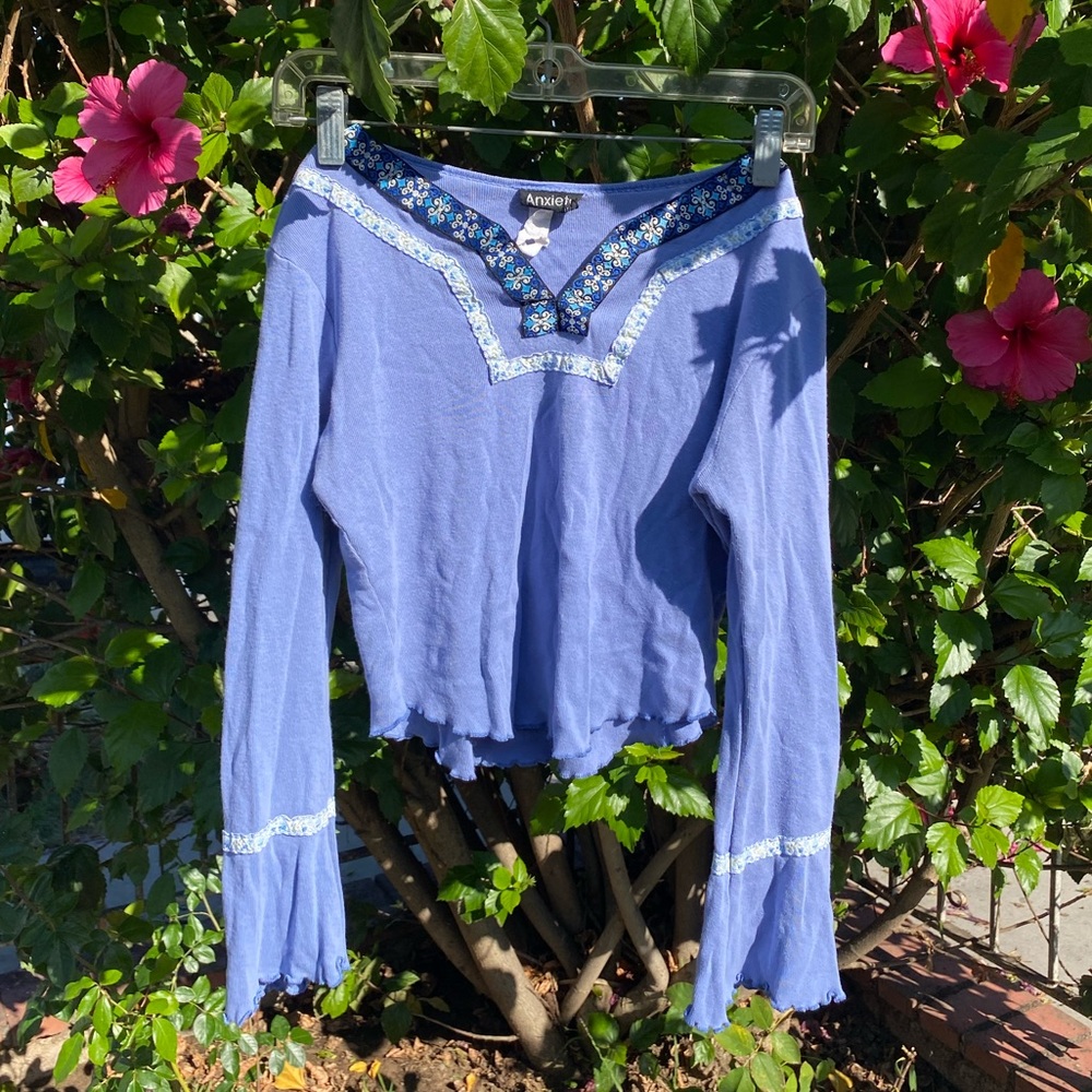 Blue long-sleeve